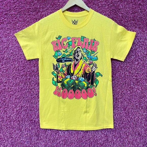 WWE Ric Flair The Nature Boy Woo Graphic Design T Shirt Small - Picture 1 of 4